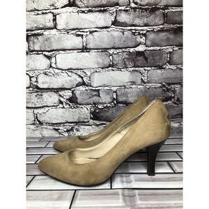 Bridget Birkin Brown Suede Leather Pointed Heels Women Sz 22.5 Japan/6M US/36.5